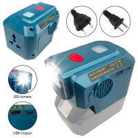 อินเวอร์เตอร์ไฟฟ้า200W สำหรับแบตเตอรี่ Makita 18V ถึง110V220V เอาต์พุต AC แบบพกพา Modified Sine Wave Inverter Generator สำหรับ Makita 18V