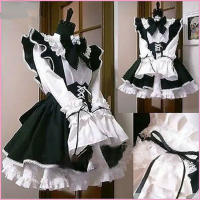 ร้อน, ร้อน★ Women Maid Outfit Anime Dress Apron Dress Lolita Dress Men Cafe Costume Cosplay