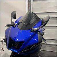 S25สำหรับรถจักรยานยนต์ยามาฮ่า YZF600 R6 R7 2018 2019 2020 2021 2022รถมอเตอร์ไซด์คู่ Bule กระจกรถยนต์กันลมหน้าจอ Yzf-R6 R7