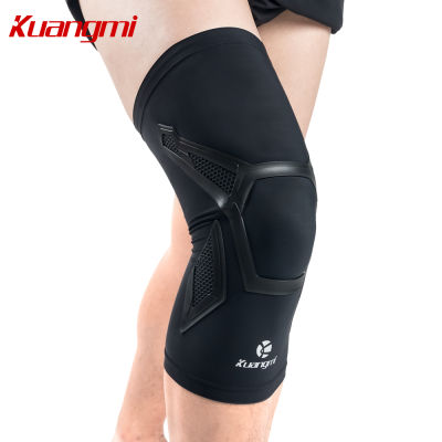 Kuangmi 1 piece Knee Pads Sports Compression Knee Pala Protector Sleeve Support Silicone Non-slip Volleyball Dropshipping