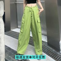 ✼❃♣ Jazz Hip-Hop Long Pants Wide Legs Beat Jazz Hip-Hop High Waist Workwear Loose American Hot Girl Kpop Cool