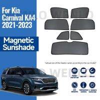 Caldwelllj Car Sunshade For Kia Carnival KA4 2021 2022 2023 Sun Visor Shield Protector Vehicle Curtains Mesh Net Side Windows Shade