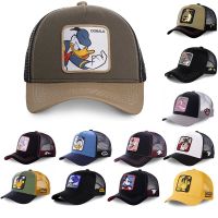 ☏✹ Topi lelaki Trucker cap DONALD DUCK Hat Cap Men Multiple Variety Unisex Baseball Cap Disney Cartoon Character Embroidery Snapback Caps