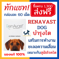 [60 เม็ด] +บำรุงไต+ หมด 3/25 RenAvast DOG สำหรับสุนัขโรคไต/สูงวัย อาหารเสริมบำรุงไต เสริมการทำงานและชะลอความเสื่อมของไต