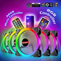 ✇✇ Universal Fan PC Cooling RGB Fan Remote Control Control Quiet Computer Case CPU Cooler Radiator Computer Components 120mm fan