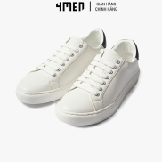 Giảy thể thao sneaker nam đẹp 4MEN G007 màu trắng phối đen độn đế