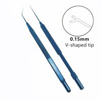 1Pcs Titanium V-Shaped Tip Maltzman-Fenzl Lens Manipulator Ophthalmic  Instruments