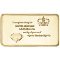 Queen Elizabeth II Gold Plated Souvenir Coin Bar In Memory of Queen Elizabeth Commemorative Coin Collectible Gift in style