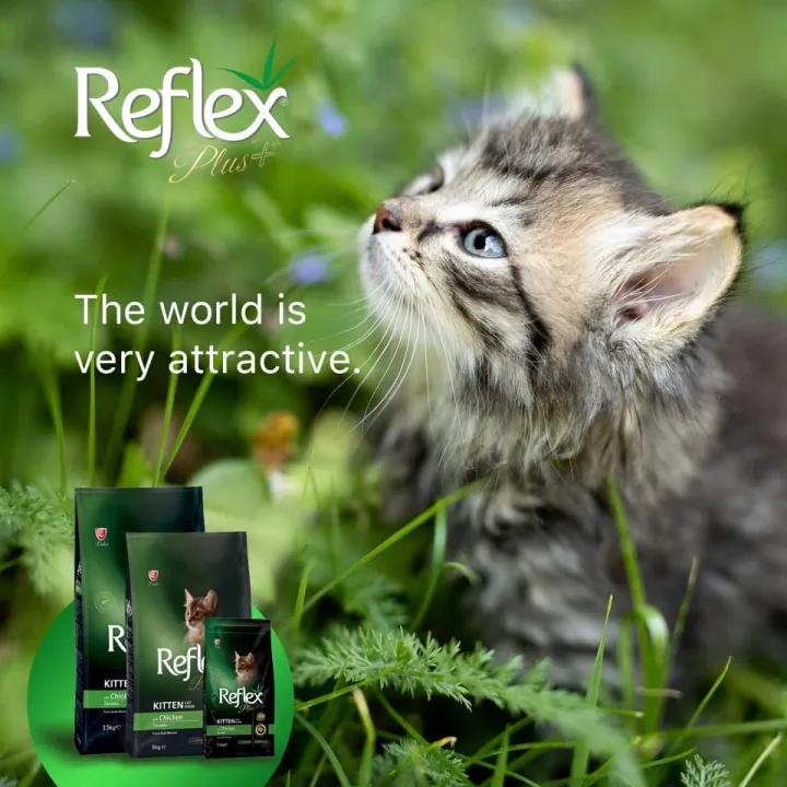1.5kg REFLEX PLUS +++ Kitten Cat Food with Chicken Made in Turkey Lazada