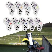 9Pcs Golf Iron Covers Set 4-9 P A S Wedges Iron Protective With Number Tags Head