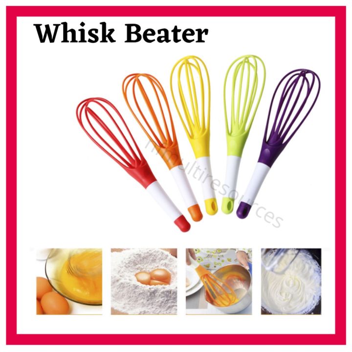 New Product Multifunctional Manual, Rotating Whisk, Dual-purpose Plastic  Folding Storage Mixer, Baking Tools