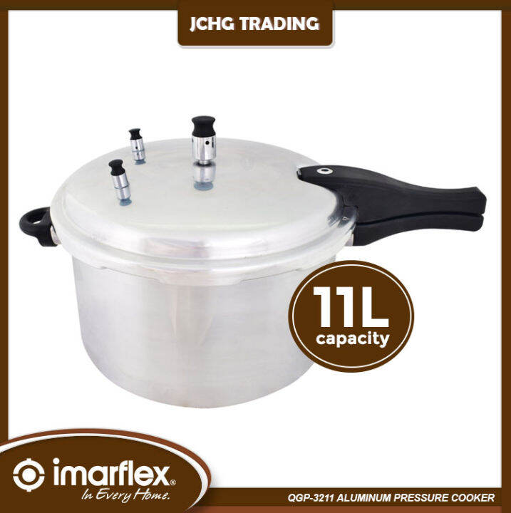 JCHG Imarflex QGP3211 11L Aluminum Pressure Cooker w/6 Safety Features