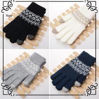 YUYU Unisex Gifts Winter Warm Wool Knitted Touch Screen Mittens Fashion Gloves