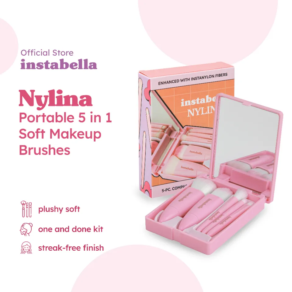 HOT MQEGS Instabella Nylina 5pcs Make-up Brushes with Mirror - Dazzling  Purple | Lazada PH