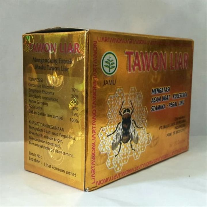 Kapsul Tawon Liar Original Asli 1 Karton Isi 200 Box1 Box 20 Sachet Temulawak Obat Herbal 6584