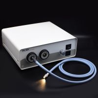 Endoscopic Operation Light Source 150W Dual Holes Fiber Optic Endoscope Microscope Halogen Medical Cold Light Source