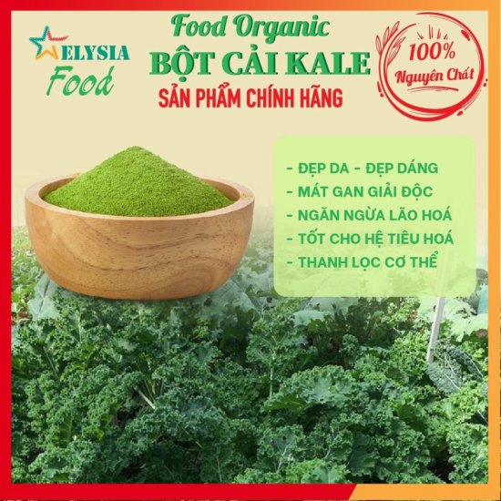 Bột cải xoăn kale 100% nguyên chất hàng hữu cơ organic tốt cho sức khoẻ . - ảnh sản phẩm 1