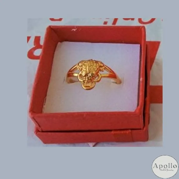 Apollo Men's 24K Yellow Gold Ring