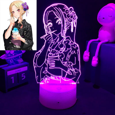 Anime Lamp My Dress Up Darling RGB Colorful Nightlight for Child Bedroom Decoration Lighting Kitagawa Marin Figure Manga Gift
