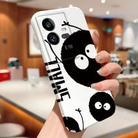 เคสพร้อมสำหรับ Vivo IQOO 11 Pro 5G ดีไซน์ลูกบอลสีดำขนาดเล็กแบบสร้างสรรค์ฝาครอบเคสป้องกันกล้องแบบครบวงจรกรณีโทรศัพท์ฟิล์ม