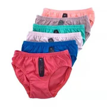 soen panty for women 12 Pcs Underwear Cotton Plain Panty (Random