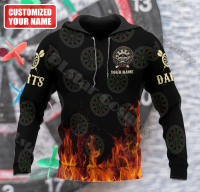 New Fashion Mens Skull 3d Full Printed Hoodie with Casual Zipper, Suitable for All Genders, Suitable for Dart Tdd159 Lovers popular