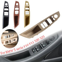 LHD 1Pcs สำหรับ2010-2016 BMW 5 Series F10 F11 F18รถด้านหน้าซ้ายภายในประตู Handle แผงประตูด้านในดึงฝาครอบรถจัดแต่งทรงผม