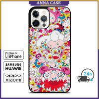 Takashi Murakami 12 Phone Case for iPhone 14 Pro Max / iPhone 13 Pro Max / iPhone 12 Pro Max / XS Max / Samsung Galaxy Note 10 Plus / S22 Ultra / S21 Plus Anti-fall Protective Case Cover