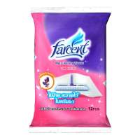 รีฟิลผ้าเปียกดันฝุ่นไมโครไฟเบอร์ FARCENT W-7065V 12 แผ่น สีชมพู กลิ่นลาเวนเดอร์WET CLEANING TISSUE REFILL FARCENT W-7065V PINK LAVENDER 12PCS **ราคาดีที่สุด**