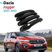 Gloss Black Door Handle Cover for Dacia Jogger 2021 2022 2023 Auto Exterior Anti-Scratch Resistant Styling Accessories Sticker