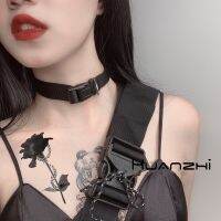 【HOT】﹍ 2019 New Adjustable Punk Gothic Choker Short Chain Metal Necklace for Jewelry