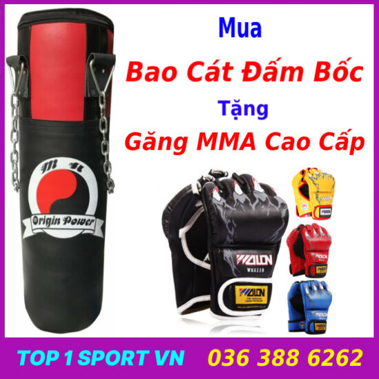 Combo vỏ bao trụ cát tập đấm bốc boxing + găng tay đấm bốc boxing mma + - ảnh sản phẩm 7
