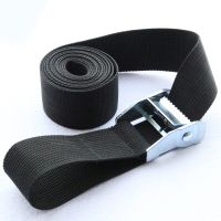 1m/2m/3m/4m/5m/6m x25mm Black Waist Tie Down Strap Strong Ratchet Belt Luggage Bag Cargo Lashing With Metal Buckle