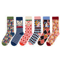 6 Pairs A Lot Autumn Winter New Design unny Sweet Socks Cotton Calf Sock Cats Carton