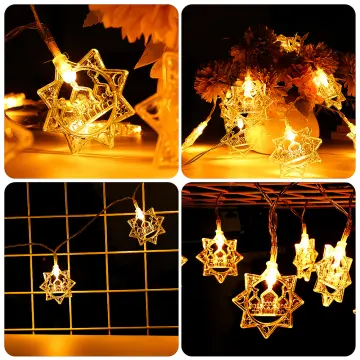 Ramadan 2024 Moon Star LED String Lights EID Mubarak Gift Islam Muslim  Decor.