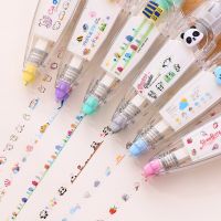 1pcs Cartoon Pattern Correction Tape Students Press Type Decoration Correction Paper Stationery DIY Notebook Stickers Correction Liquid Pens