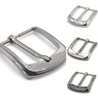 35mm 40mm Zinc Alloy Mens Casual Belt Buckle Single Pin Half Buckle for Leather Craft Jeans Webbing Classic Replacement Buckle