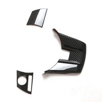 Car Carbon Fiber ABS Steering Wheel Knob Cover Trim Fit for Xpander 2022 2023