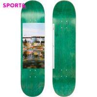 กระดานสเก็ตบอร์ดรุ่น Deck 120 ขนาด 7.75" (สีเขียว) Maple Skateboard Deck Greetings DK120 7.75" - Green