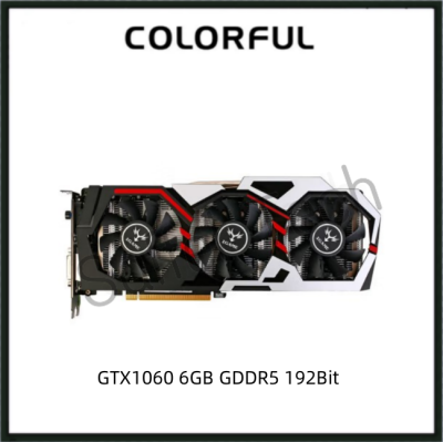 USED COLORFUL GTX1060 6GB GDDR5 192Bit GTX 1060 Gaming Graphics Card GPU