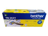 BROTHER TN-263 Y TONER สีเหลือง ของแท้ ใช้กับรุ่น HL-L3230CDN / HL-L3270CDW / DCP-L3551CDW / MFC-L3750CDW / MFC-L3770CDW