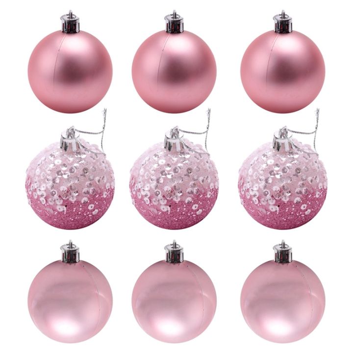 9 PCS Christmas Ball Ornaments xmas Tree Decorations Hanging Balls ...