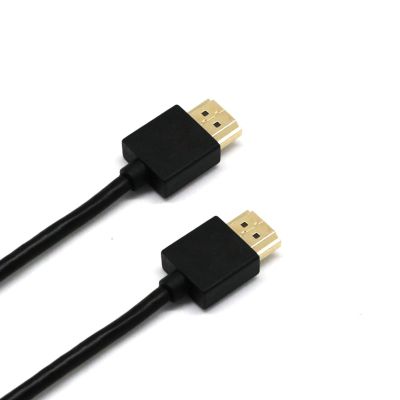 สินค้าขายดีสายเคเบิลที่รองรับ HDMI บางเฉียบสีดำสำหรับ Bluray DVD PS3 TV TV PC