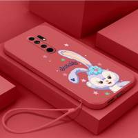 เคส Redmi 9 Redmi 9 Xiaomi ไพรม์เคสนิ่มใส่โทรศัพท์ M2ซิลิโคนเหลวป้องกันเคสกันกระแทกมือถือเรียบเคสโทรศัพท์โทรศัพท์กระต่ายน่ารักพร้อมสายคล้อง