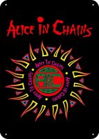 เพลงป้ายดีบุกโลหะ Alice In Chains ปาร์เก้ย้อนยุคตลกตกแต่งผนังชานมในครอบครัวร้านกาแฟป้ายดีบุกโลหะห้องเรียนดนตรี