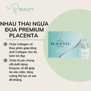 Nhau Thai Ngựa Đua Tổ Yến Premium Placenta 450000mg Be White - Màu xanh