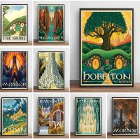 Middle Landscape Posters and Prints Wall Canvas Painting Pictures Room