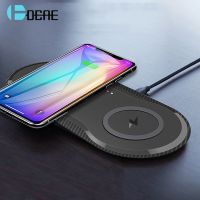 ZZOOI DCAE 30W Dual Wireless Charger for Samsung S22 S21 S20 2 in 1 Fast Charging Dock Pad For iPhone 14 13 12 11 XS XR 8 Airpods Pro