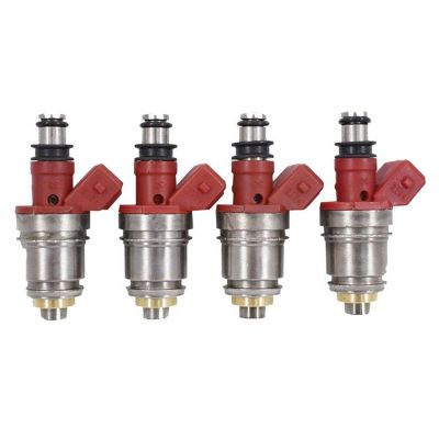 4Pcs Fuel Injectors 16600-86G00 Replacement for Nissan Pickup 2.4L 1995 D21 2.4L 1990-1994 JS2-1 16600-86G10 16600-86G00