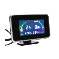 Car LCD 4 in 1 Gauge Voltmeter Water Temp Meter 4 in 1